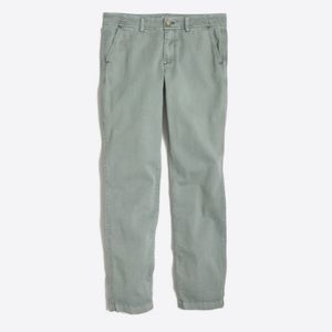 NWT - J. Crew Sunwashed Slim Chino in Quarry Green - Size 8
